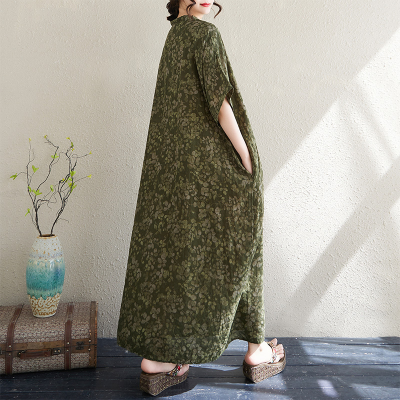 Summer V-Neck Loose Cotton Lin - đánh giá và giá Linen Dress Wrap