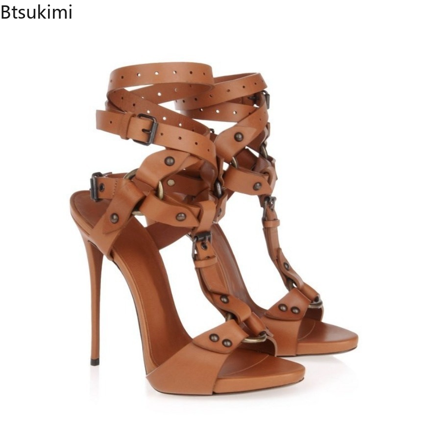 Sexy Circle Cross Strappy Glad - đánh giá và giá Sandal Strappy Heeled