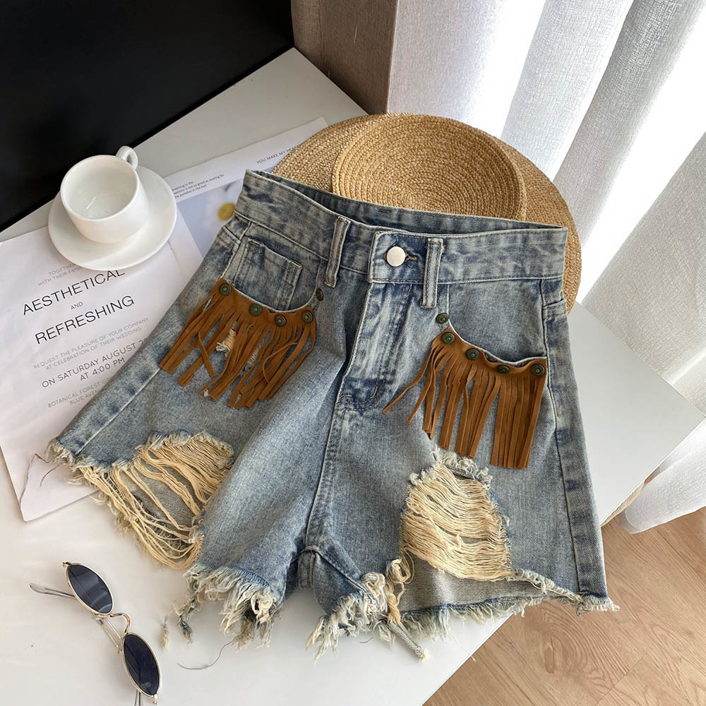 Fashion Hot Shorts Sexy Fringe - đánh giá và giá Shorts Denim Frayed