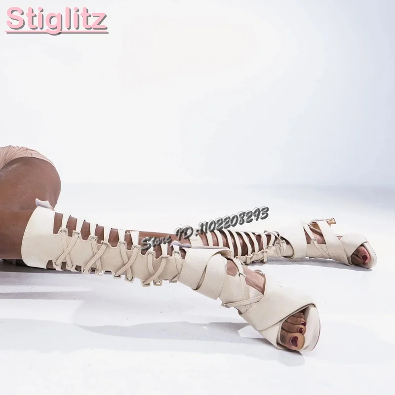 Retro Cross-tied Roman Sandals - đánh giá và giá Sandal Strappy Heeled