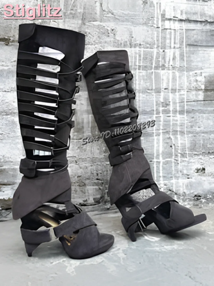 Retro Cross-tied Roman Sandals - đánh giá và giá Sandal Strappy Heeled