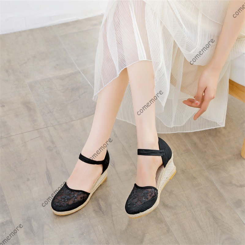 Women's Lace Mesh Espadrille W - đánh giá và giá Wedge Espadrille Women